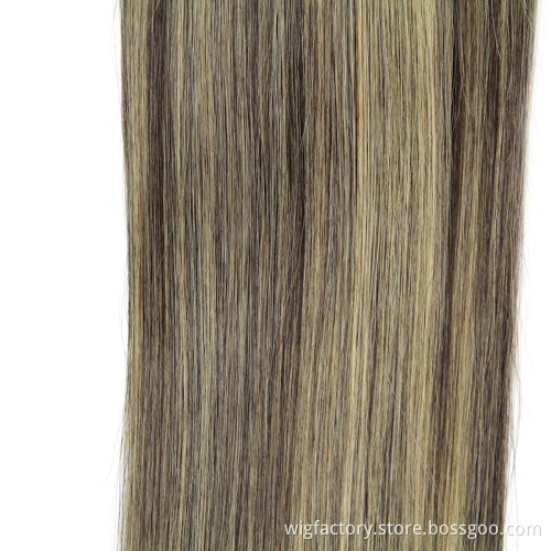 Wholesale high quality piano color hair extensions, double drawn colored hair extension human hair, 6/613 piano colours hair